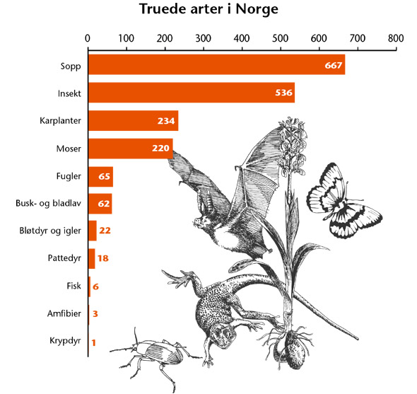 [Truede arter i Norge]